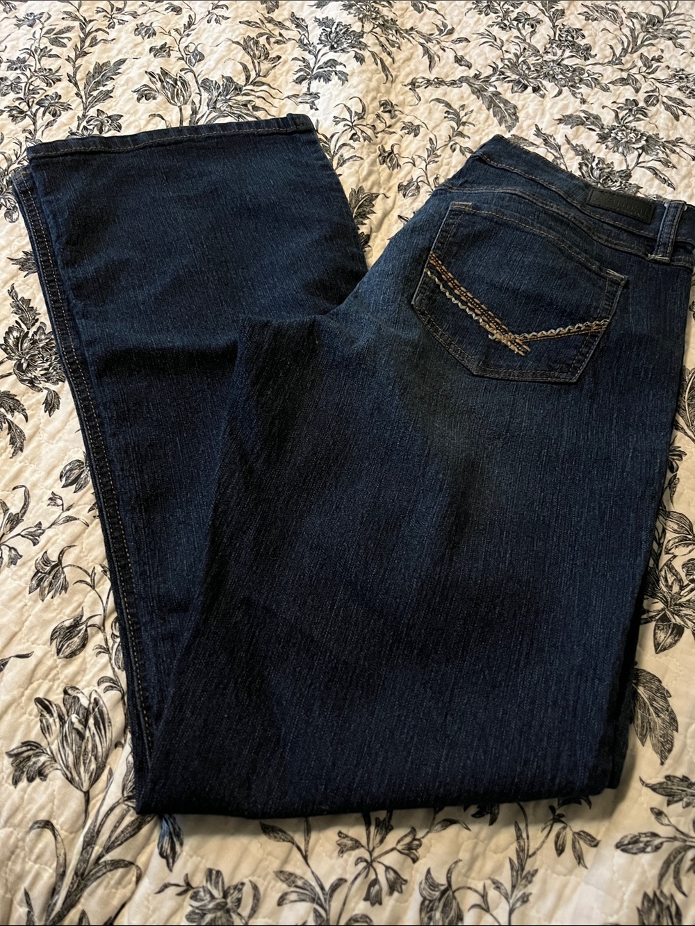 Natural Reflections Dark Blue Boot Cut Jeans